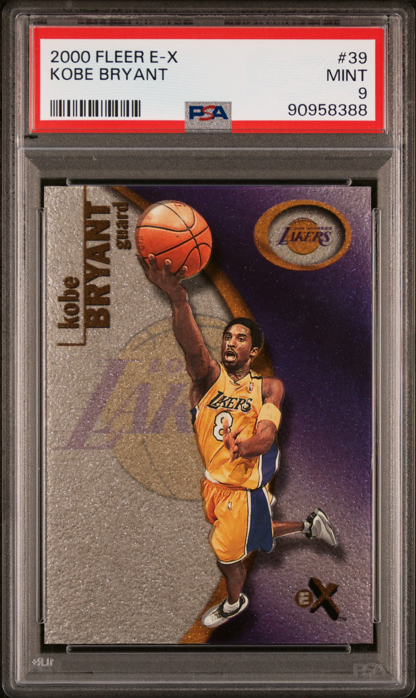 2000 Fleer E-X #39 Kobe Bryant PSA 9