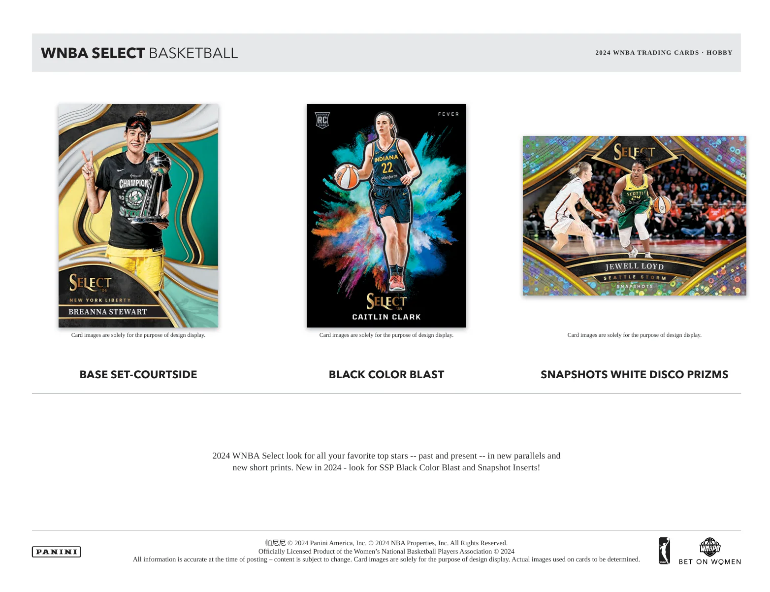 2024 Panini Select WNBA Basketball Hobby Box - Image 3