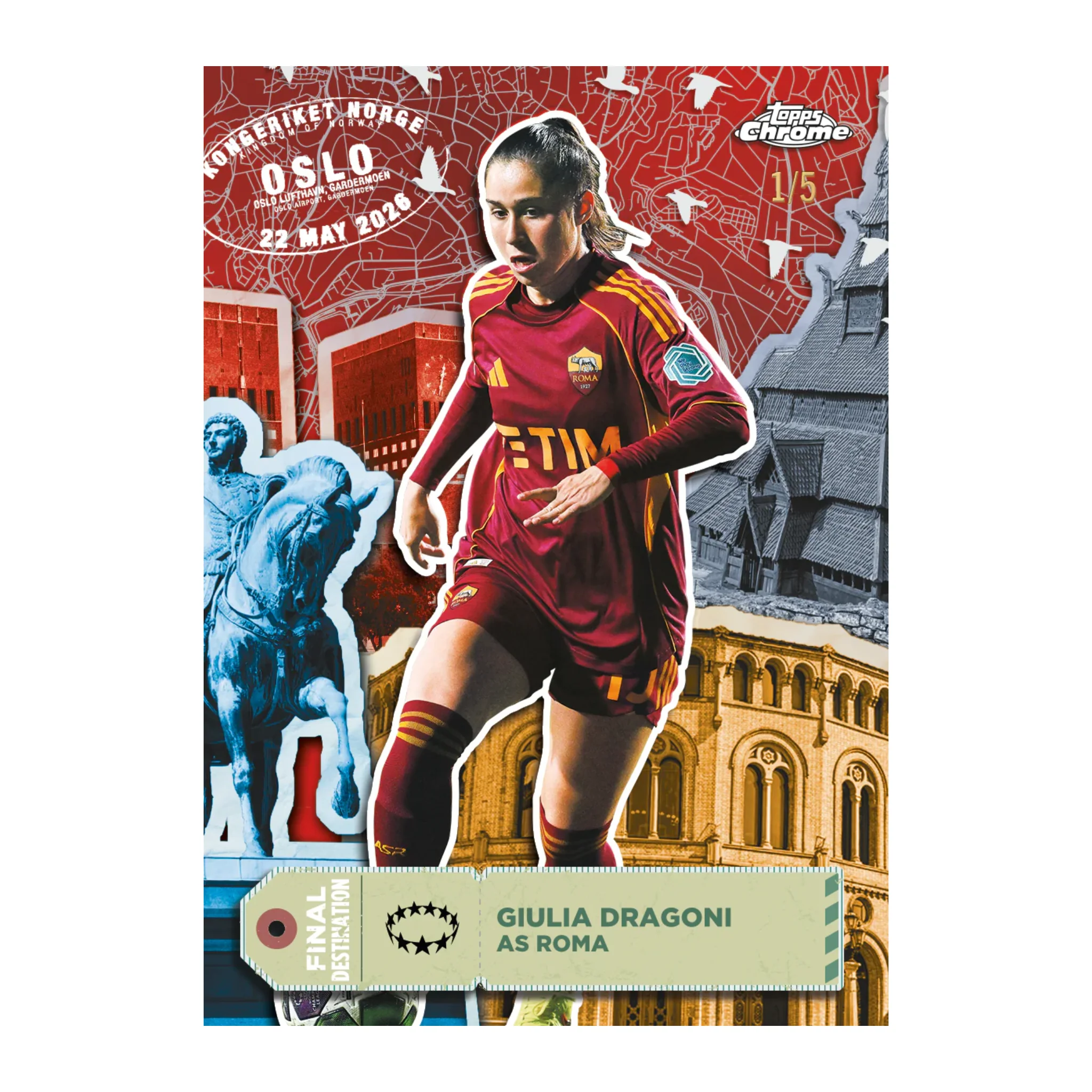 2025-26 Topps Chrome UEFA Women's Champions League Soccer Hobby Box - Image 3